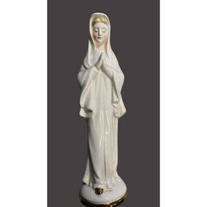 Fine Quality Vintage Ceramic Virgin Mary Statue Vase Japan